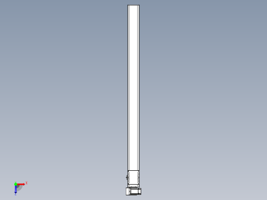同步带全封闭直线模组TPA-HCB-105D-90-L1450-LU-Y-P20-N3俯视缩略图