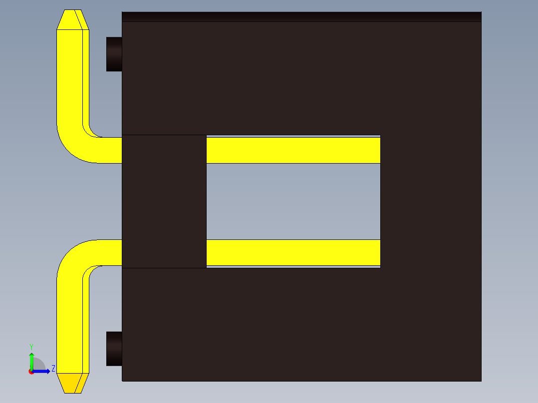 盒式接头2x3引脚间距2.54毫米SMD直左视图