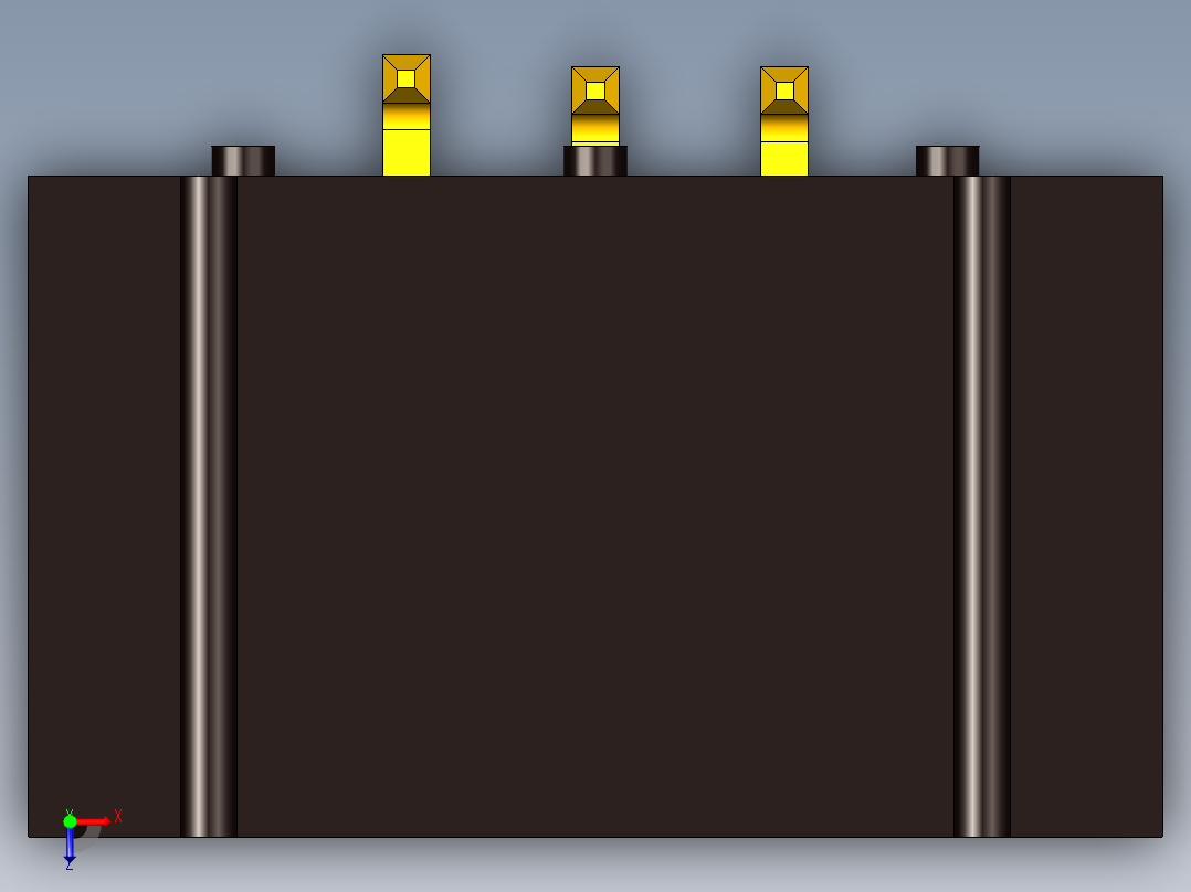 盒式接头2x3引脚间距2.54毫米SMD直俯视图