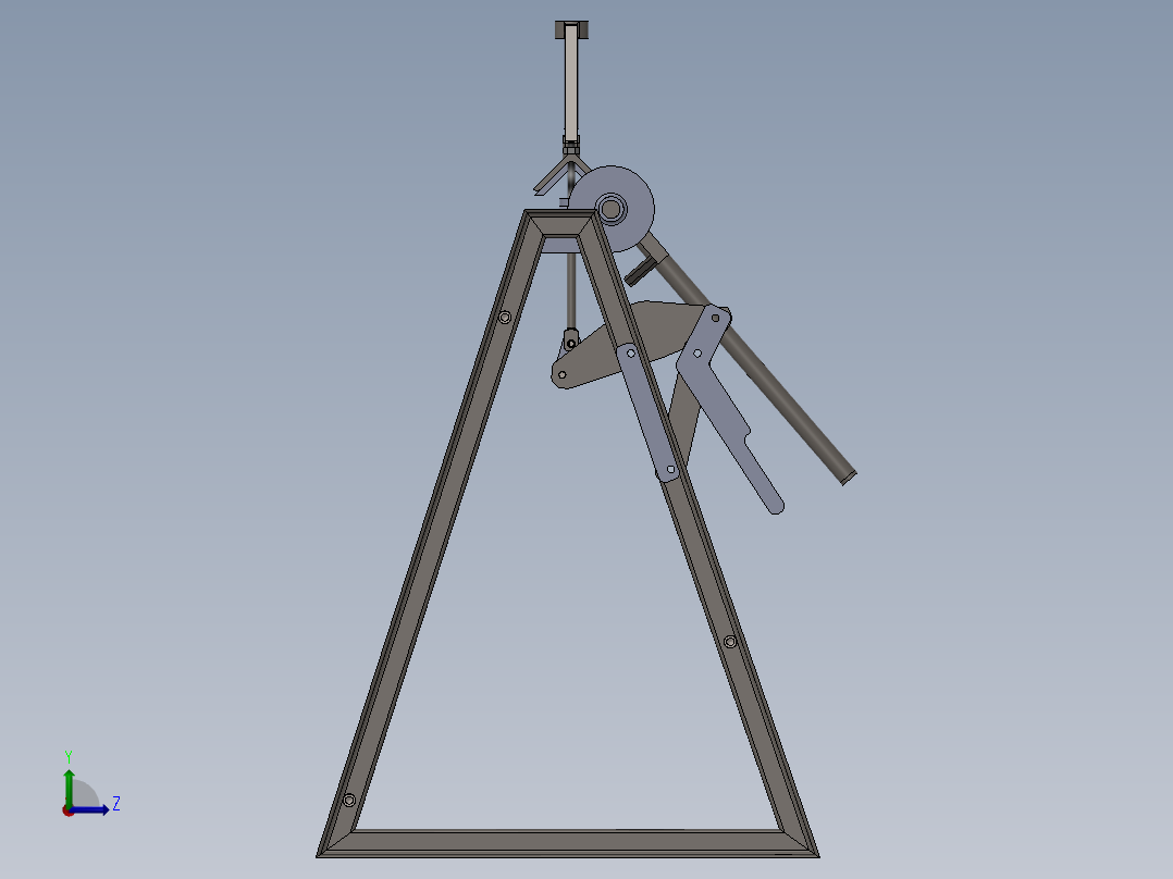 钣金折弯机左视图