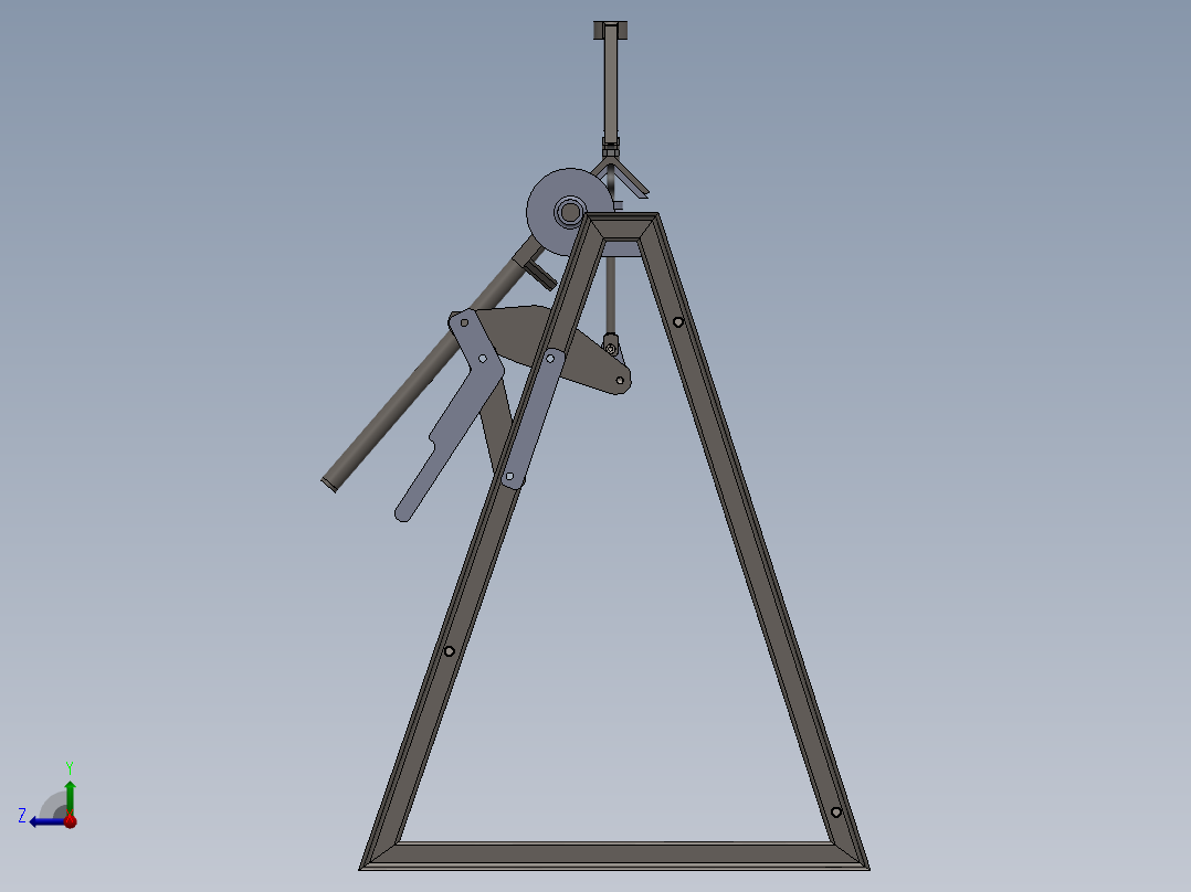 钣金折弯机右视图