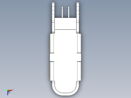 HROparts Elec TYPE-C-31-M-19垂直USB-C插孔俯视缩略图