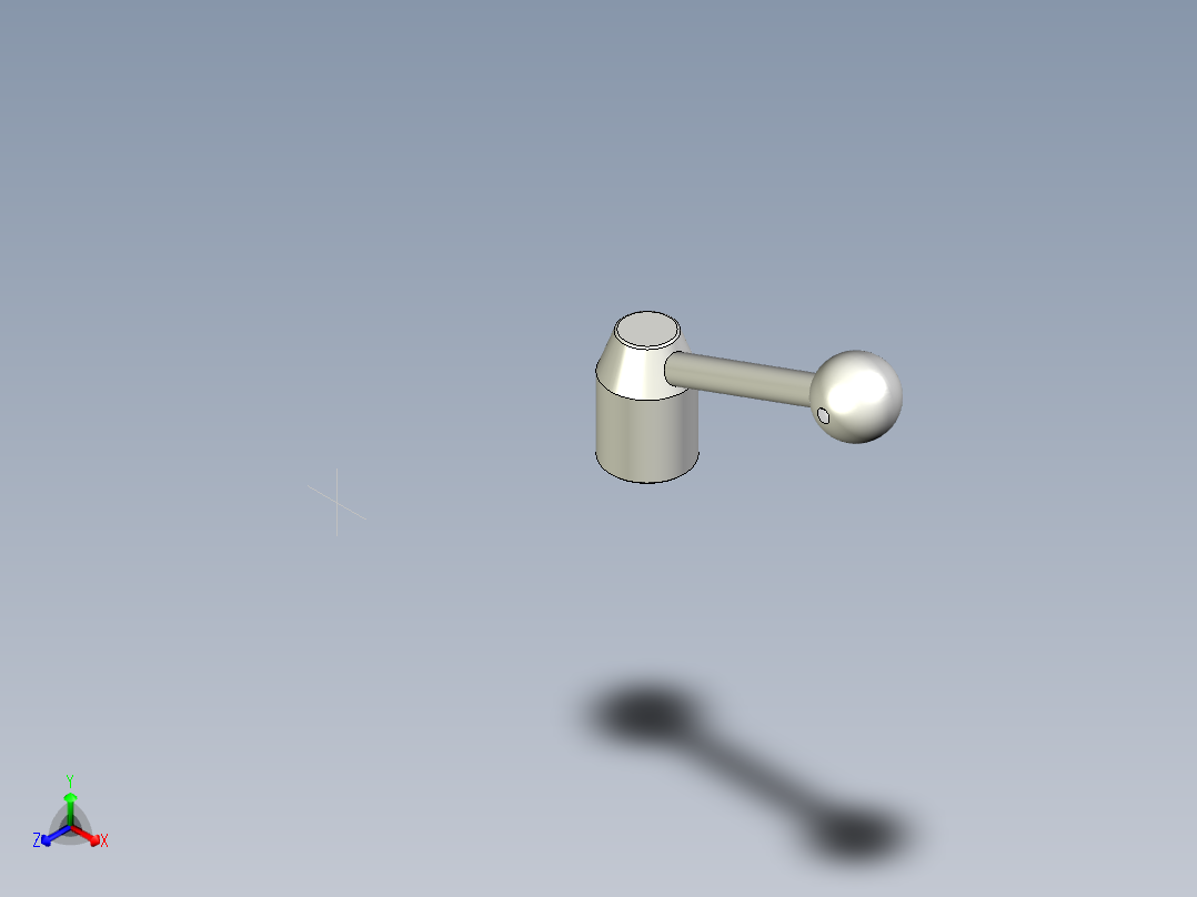 把手(不銹鋼製)LL-3D多系列多零件图纸模型主视图