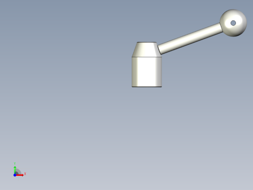 把手(不銹鋼製)LL-3D多系列多零件图纸模型前视缩略图