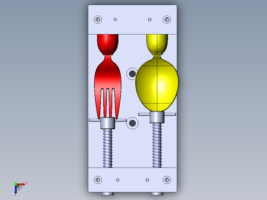 镭雕治具 (1)俯视图