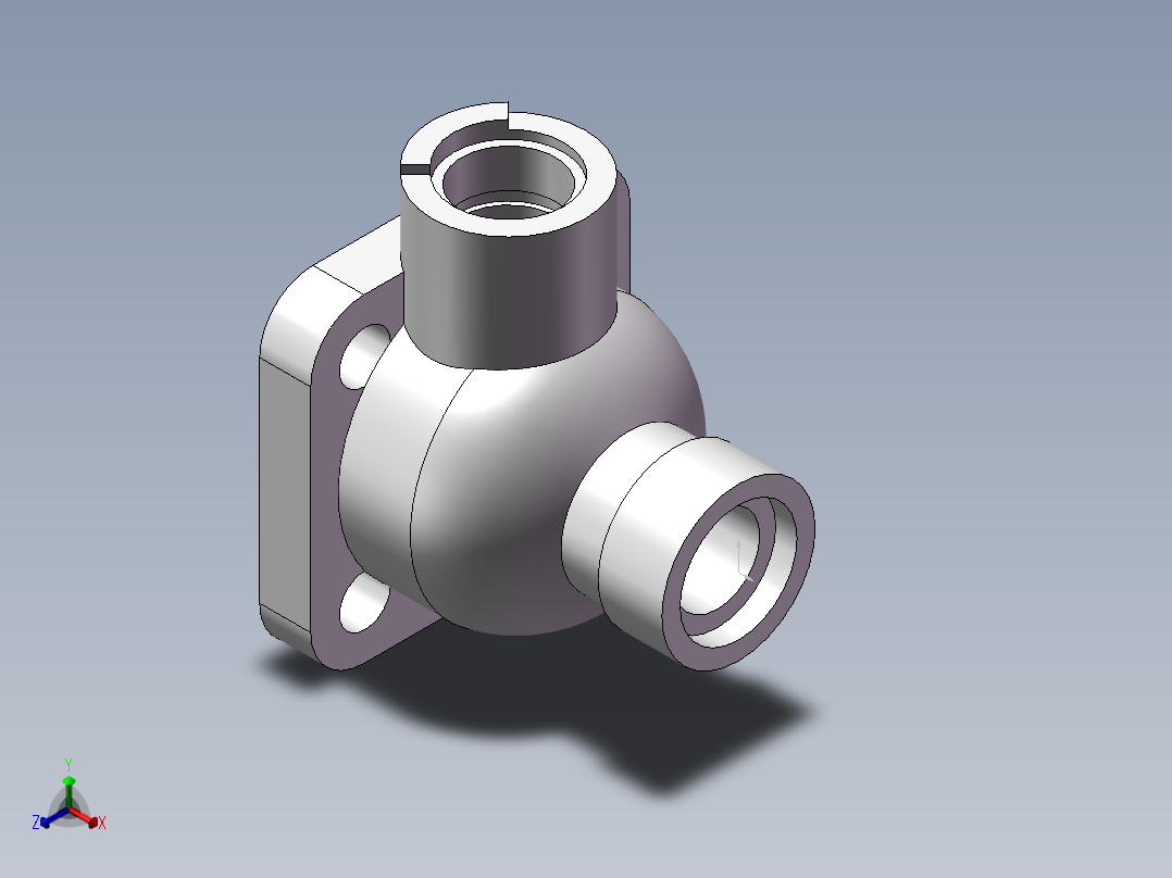 球阀正等轴测图