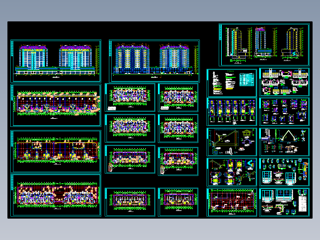 多层住宅楼建筑施工图 13