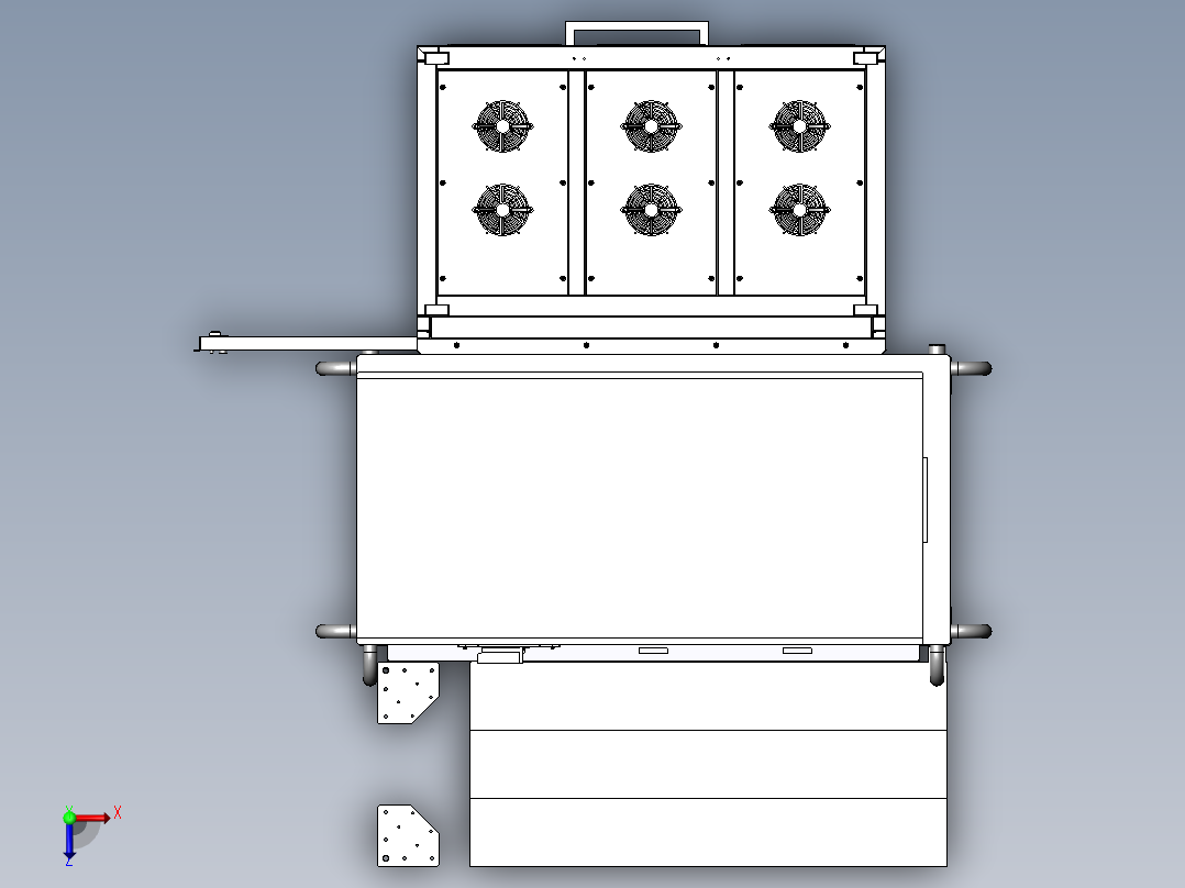 堆高车sw13俯视图