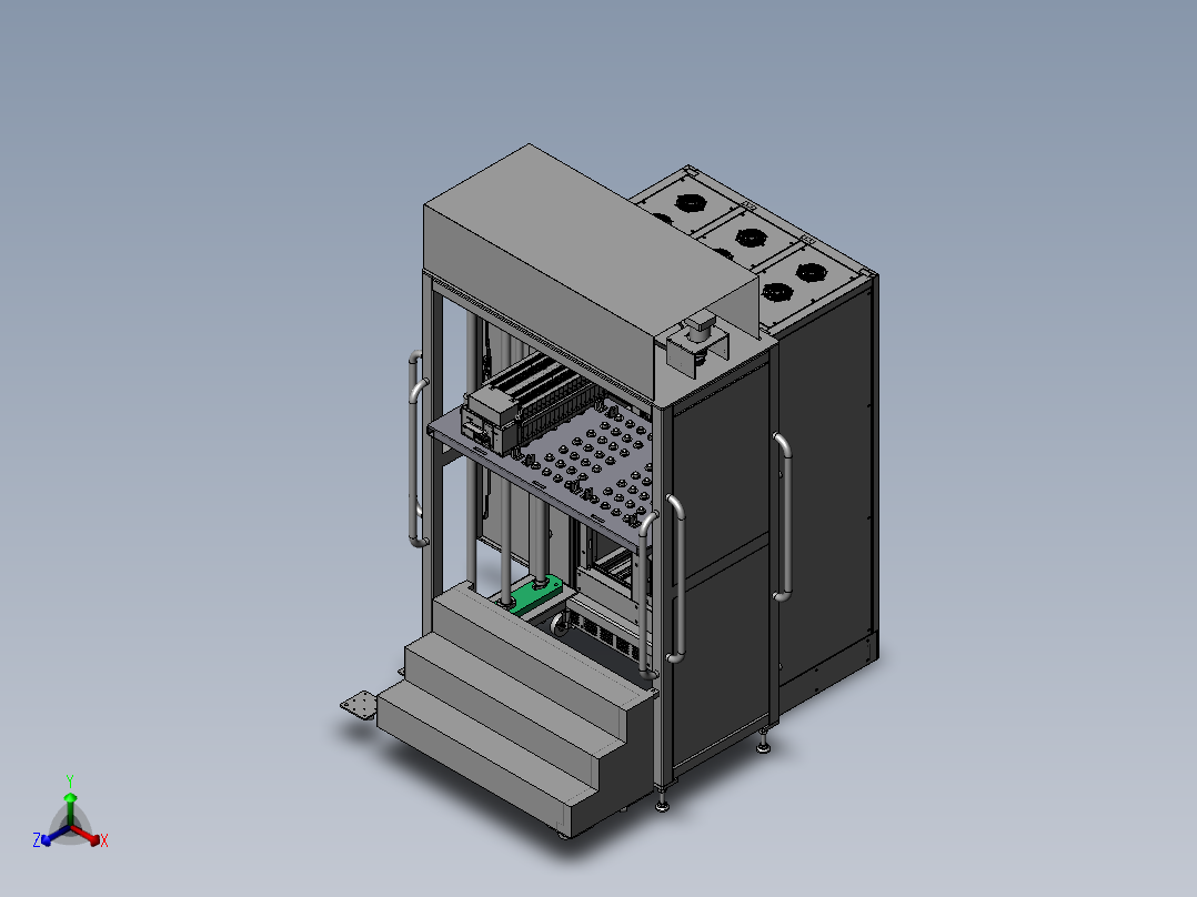 堆高车sw13正等轴测图