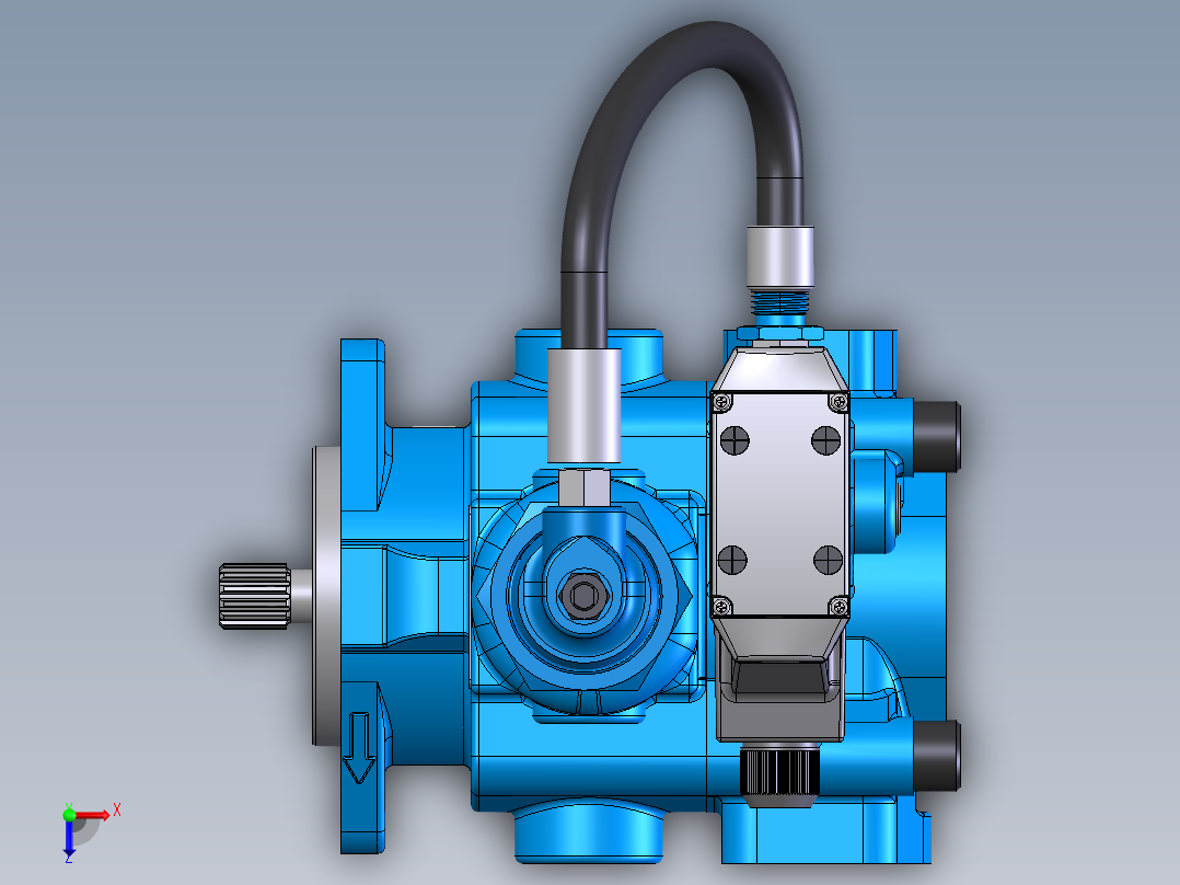 Continental Hydraulics-258065液压元件俯视图