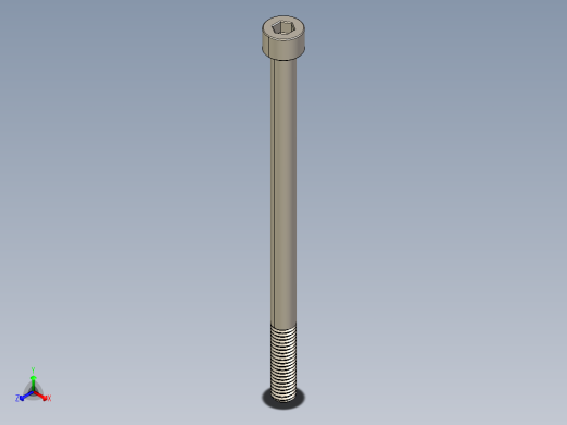 Screw_DIN_912_M8x130_A2.STEP公制内六角螺钉