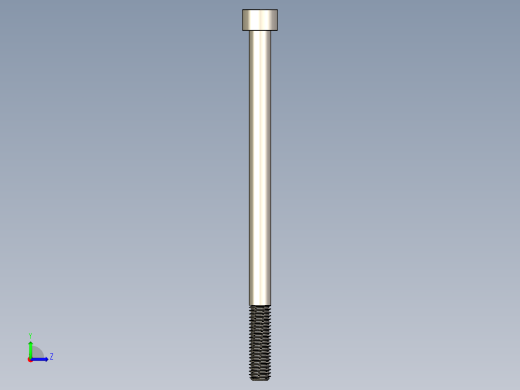 Screw_DIN_912_M8x130_A2.STEP公制内六角螺钉左视缩略图