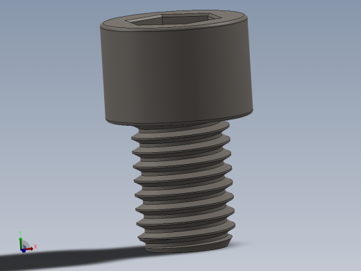 Screw_DIN_912_M12x16F_A2.SLDPRT公制内六角螺钉