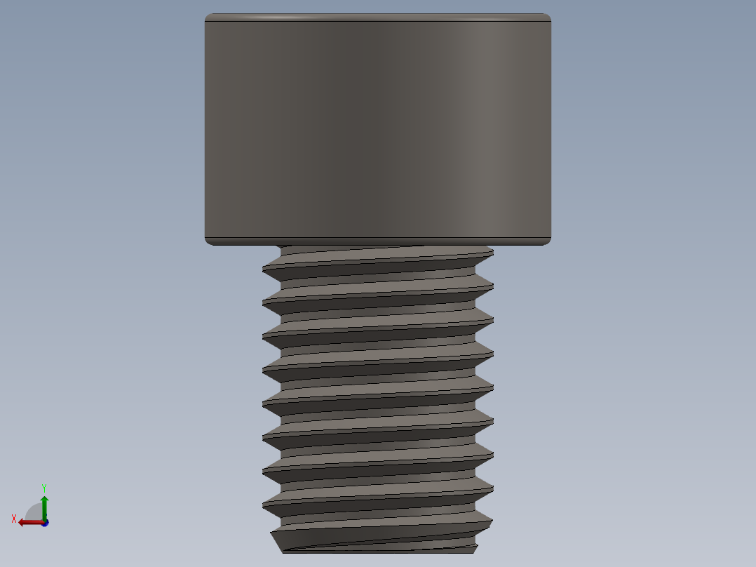 Screw_DIN_912_M12x16F_A2.SLDPRT公制内六角螺钉后视图