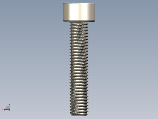 Screw_DIN_912_M5x25F_A2.STEP公制内六角螺钉后视缩略图