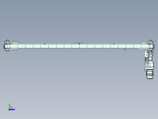 定距多工位输送线体设计左视缩略图