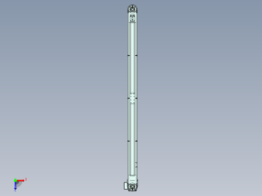 定距多工位输送线体设计俯视缩略图