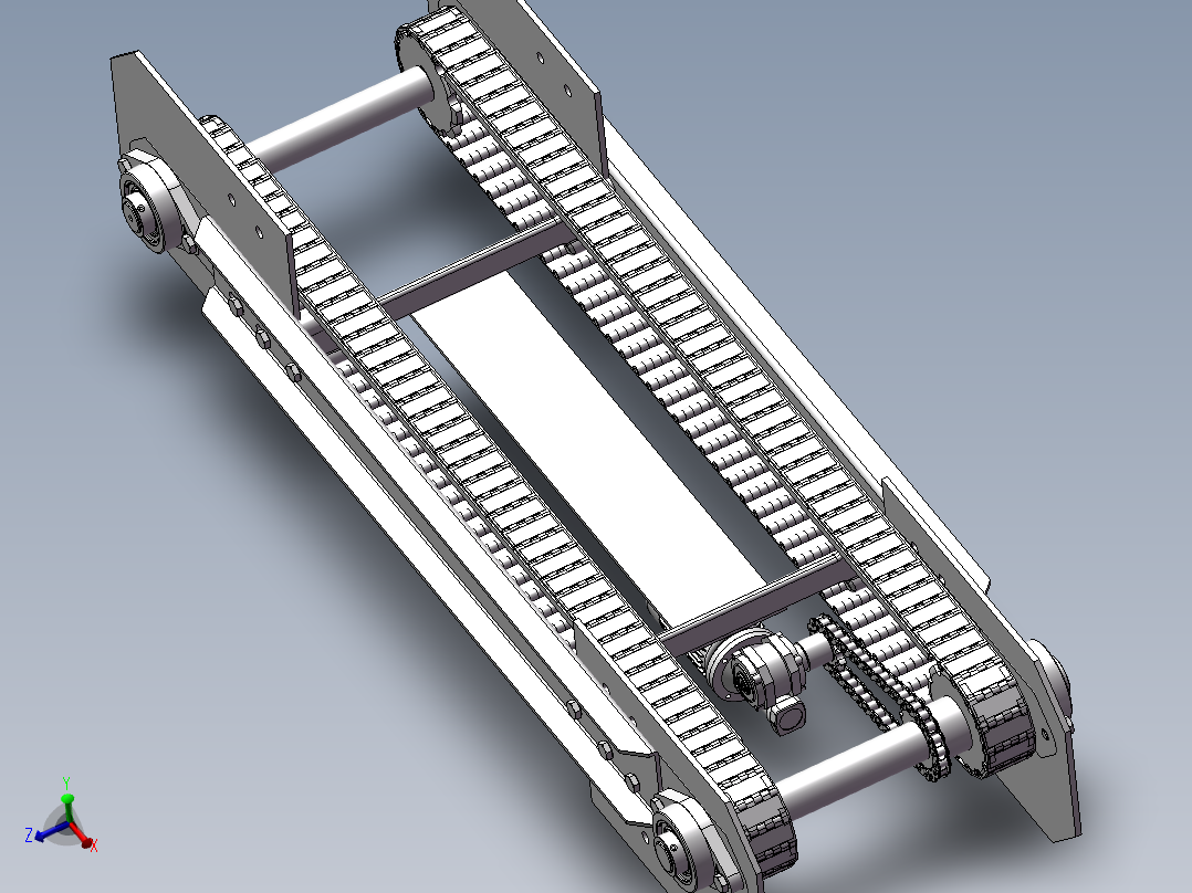 双链板输送机构