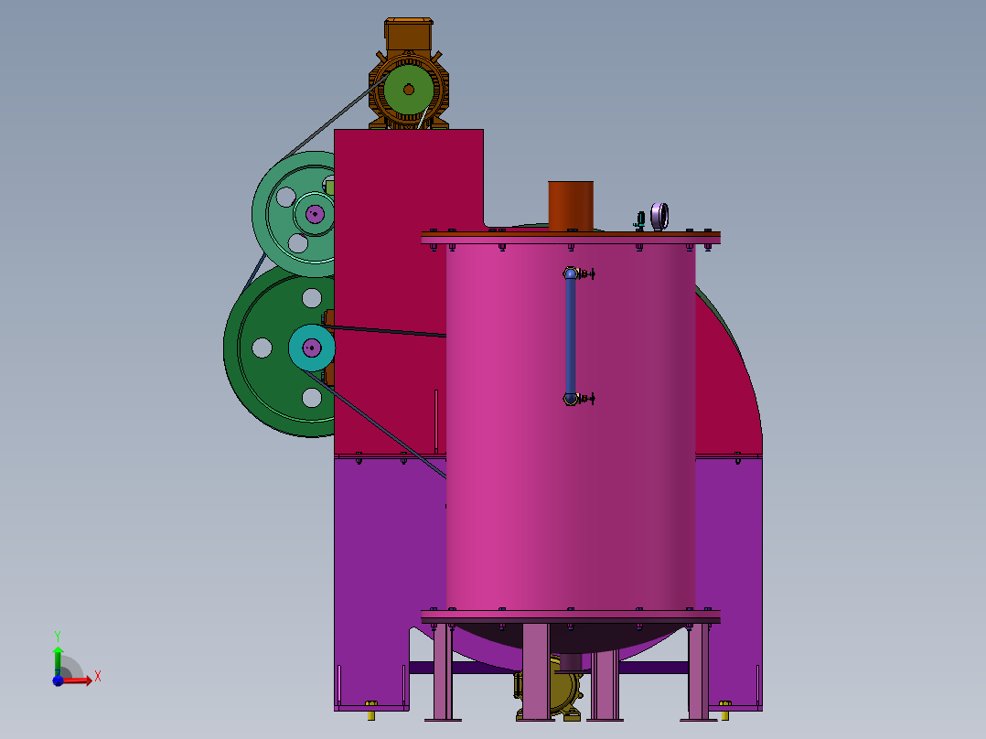 工业洗衣机sw24前视图