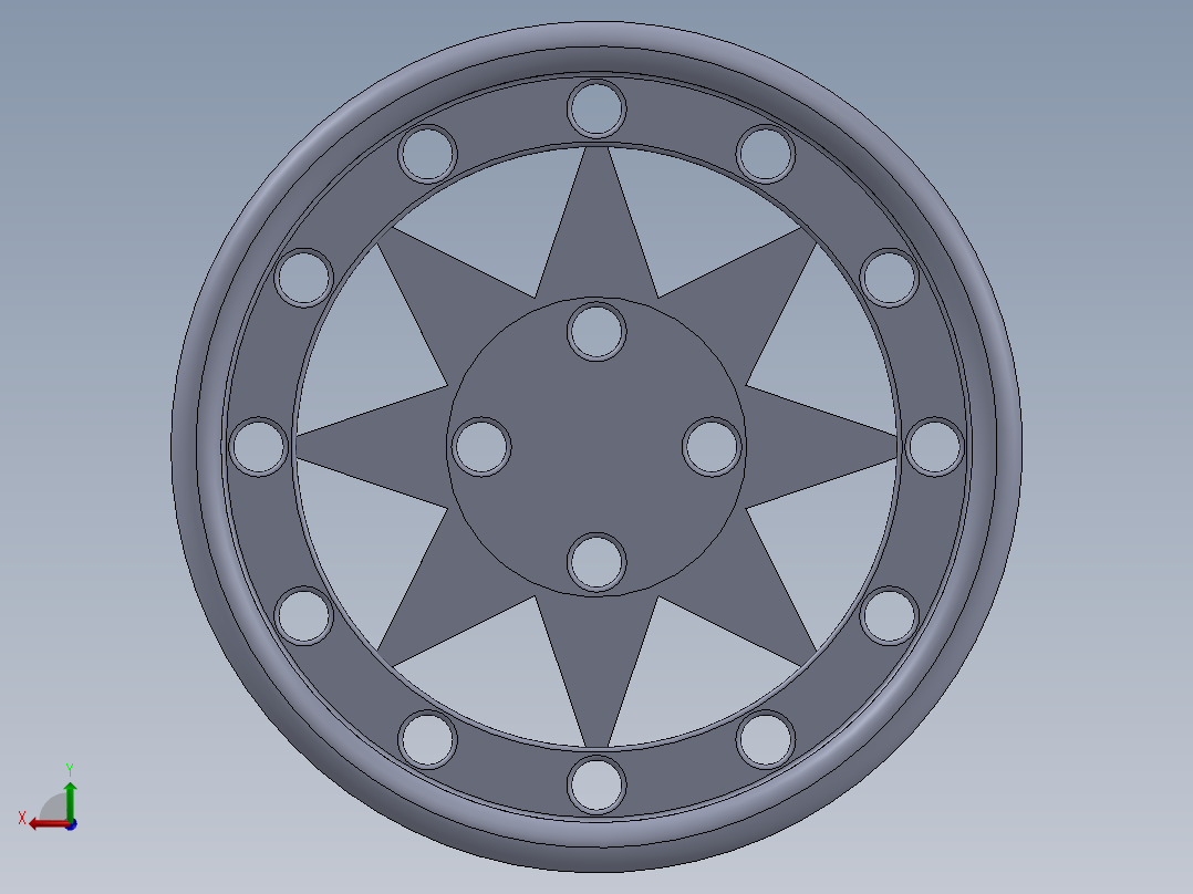 轮毂、轮胎(19)后视图