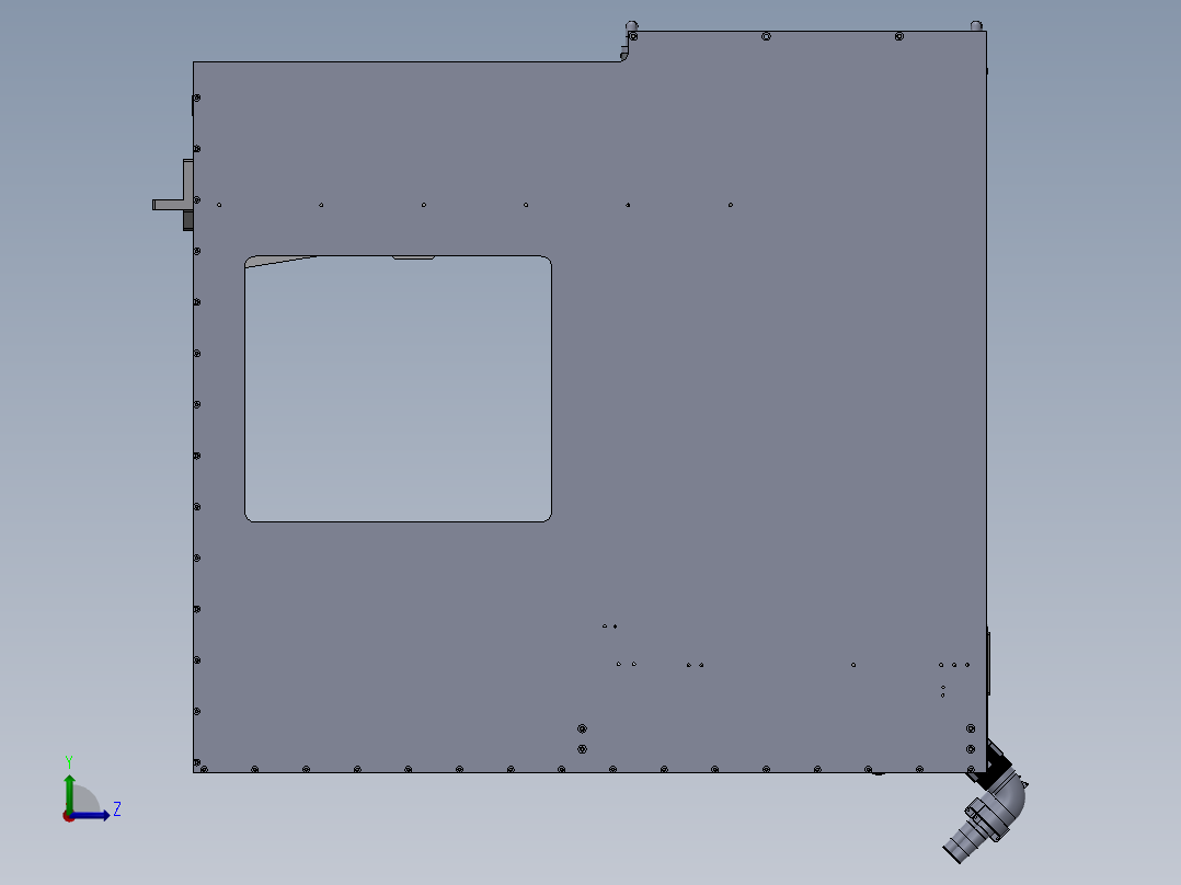 Tray盘供料机构左视图