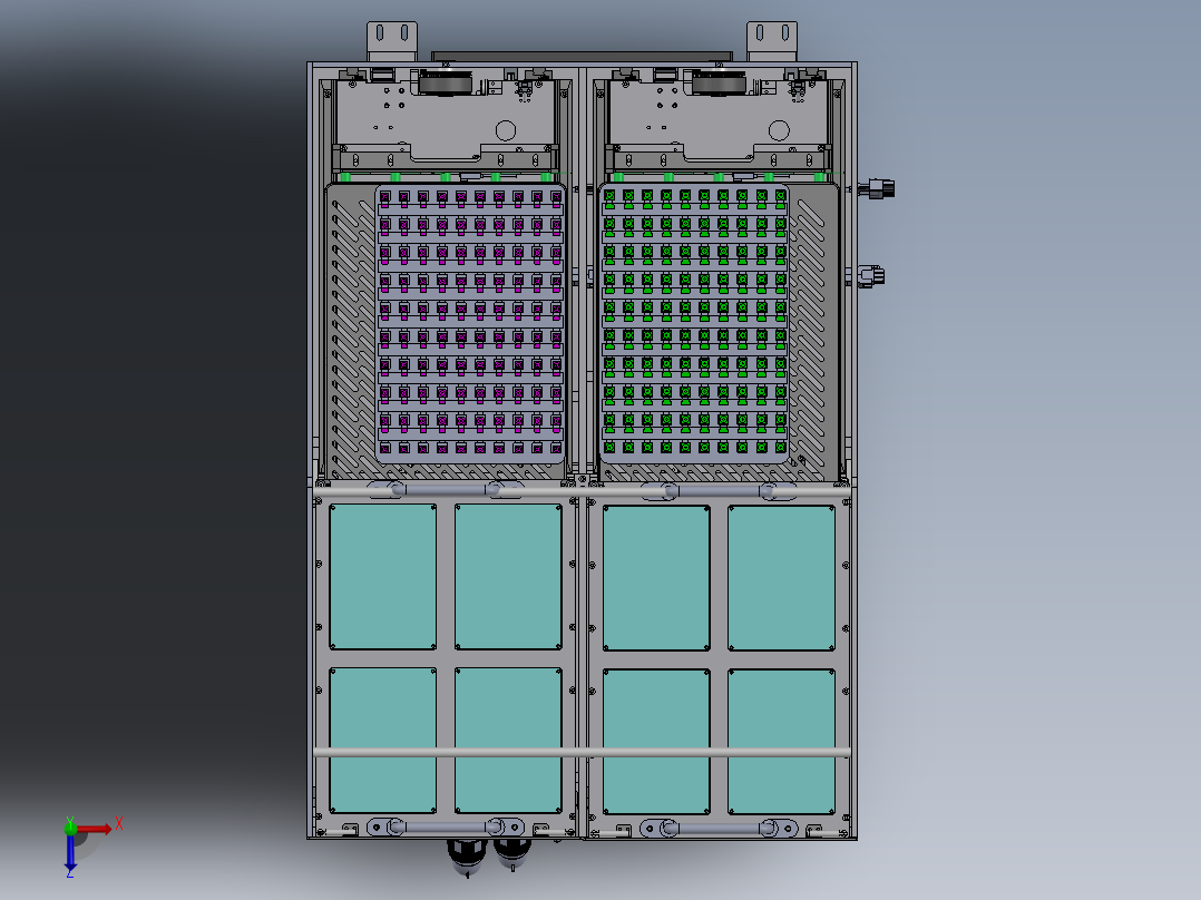 Tray盘供料机构俯视图