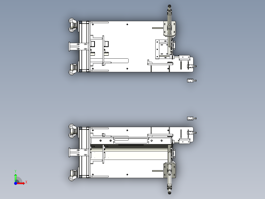 烟机焊接夹具前视图