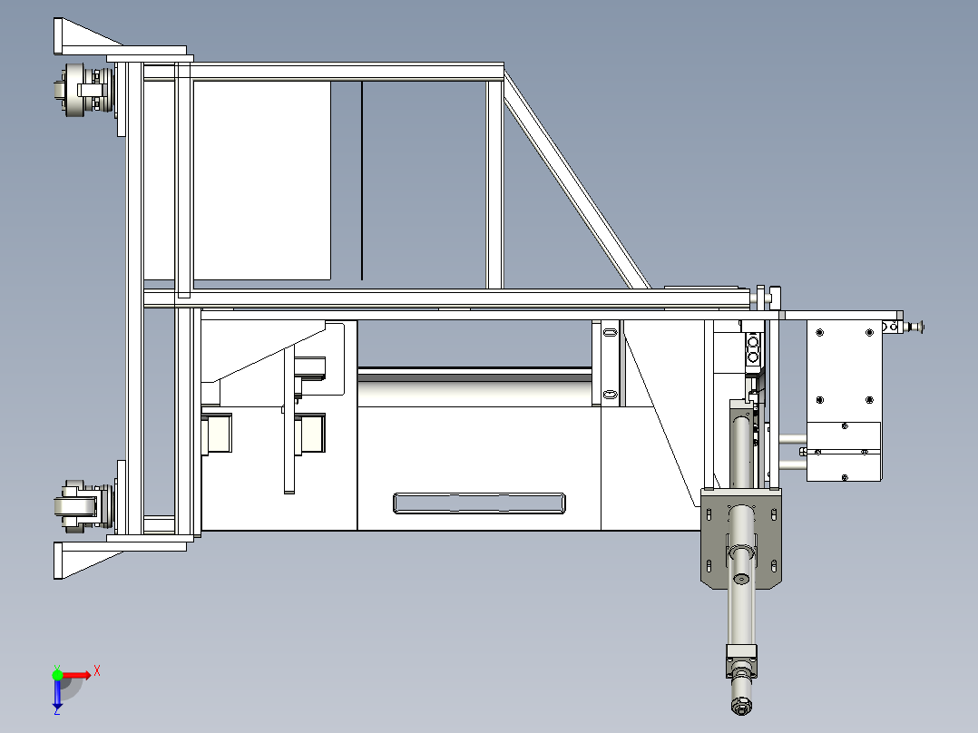 烟机焊接夹具俯视图