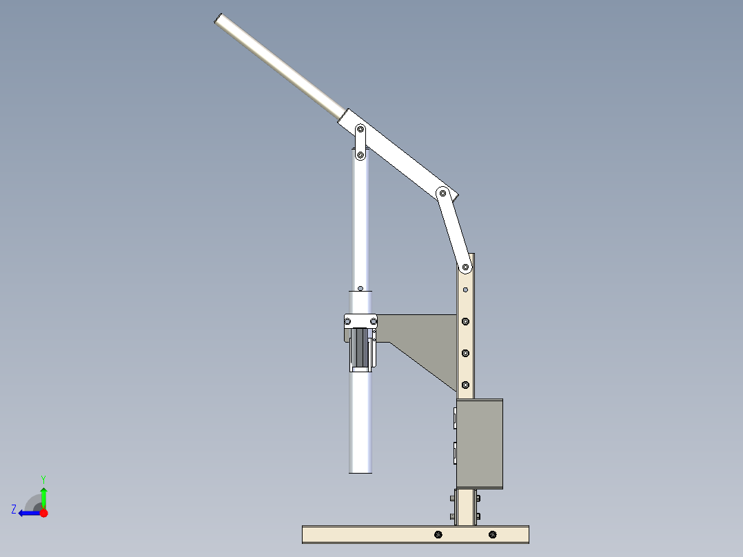B3003508-立式手动注射机右视图