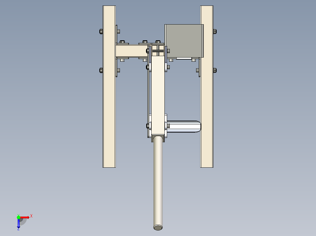 B3003508-立式手动注射机俯视图