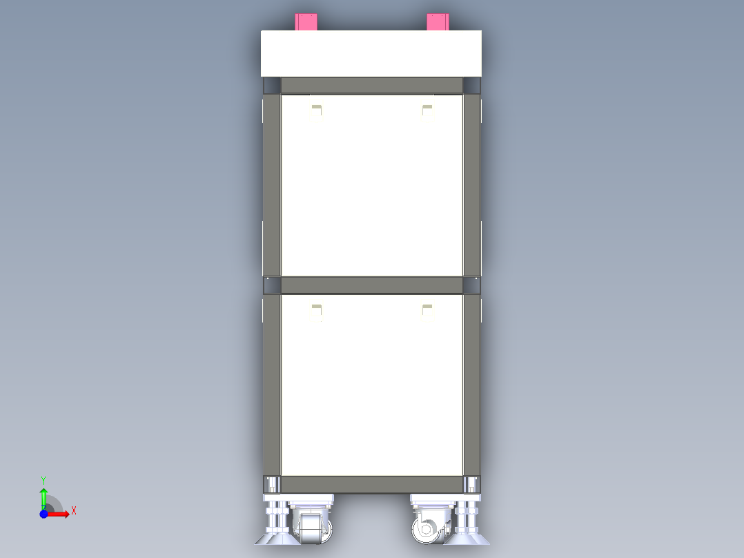 3c产品tray盘循环供料收料设备前视图