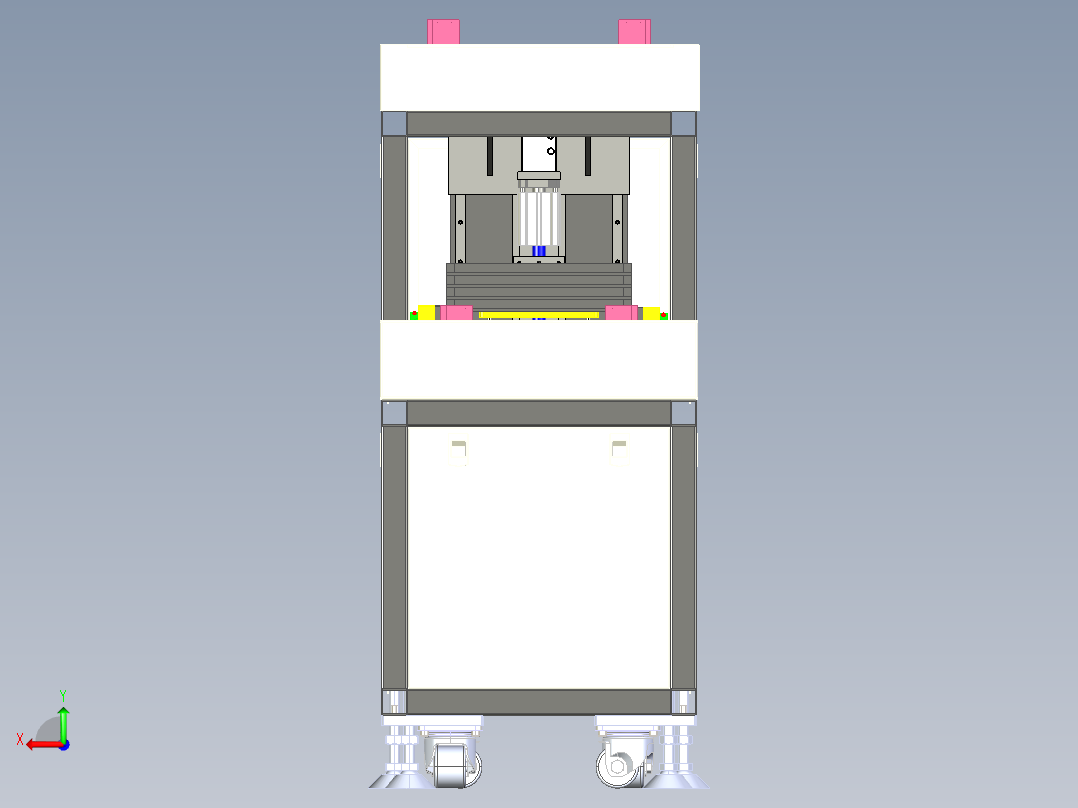 3c产品tray盘循环供料收料设备后视图