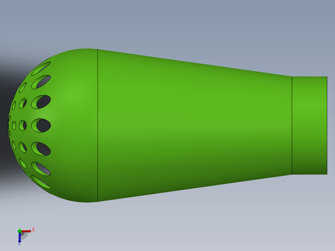 电吹风三维图俯视图