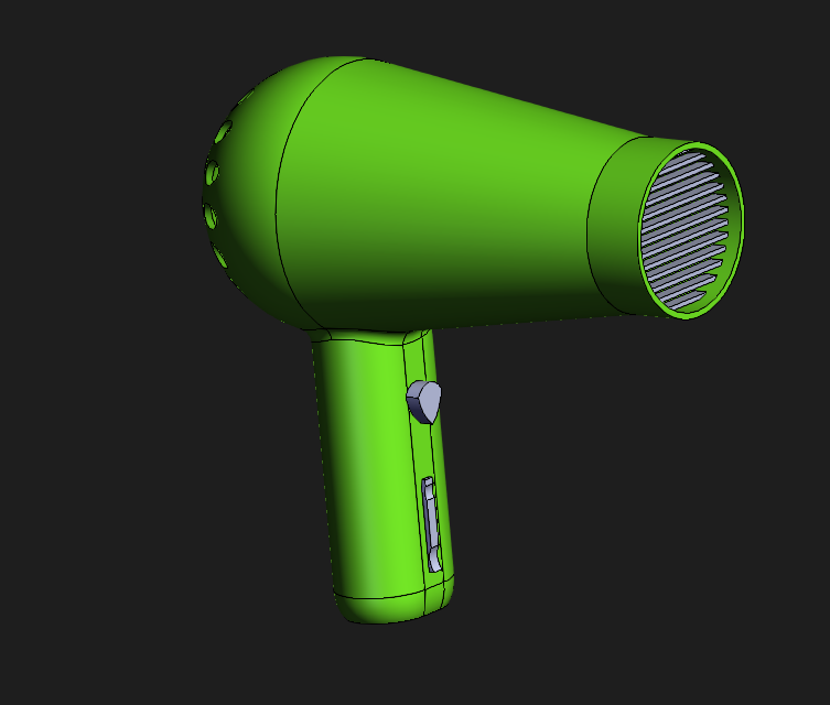 电吹风三维图