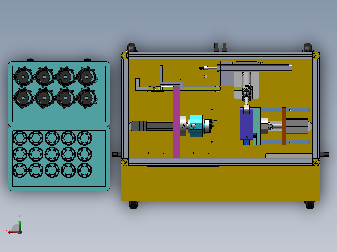 新能源汽车定子压装设备后视图