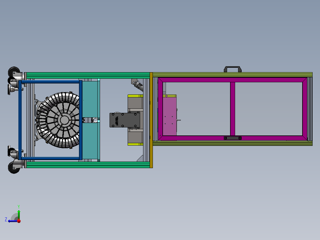 新能源汽车定子压装设备右视图