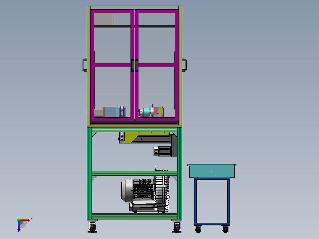 新能源汽车定子压装设备俯视图