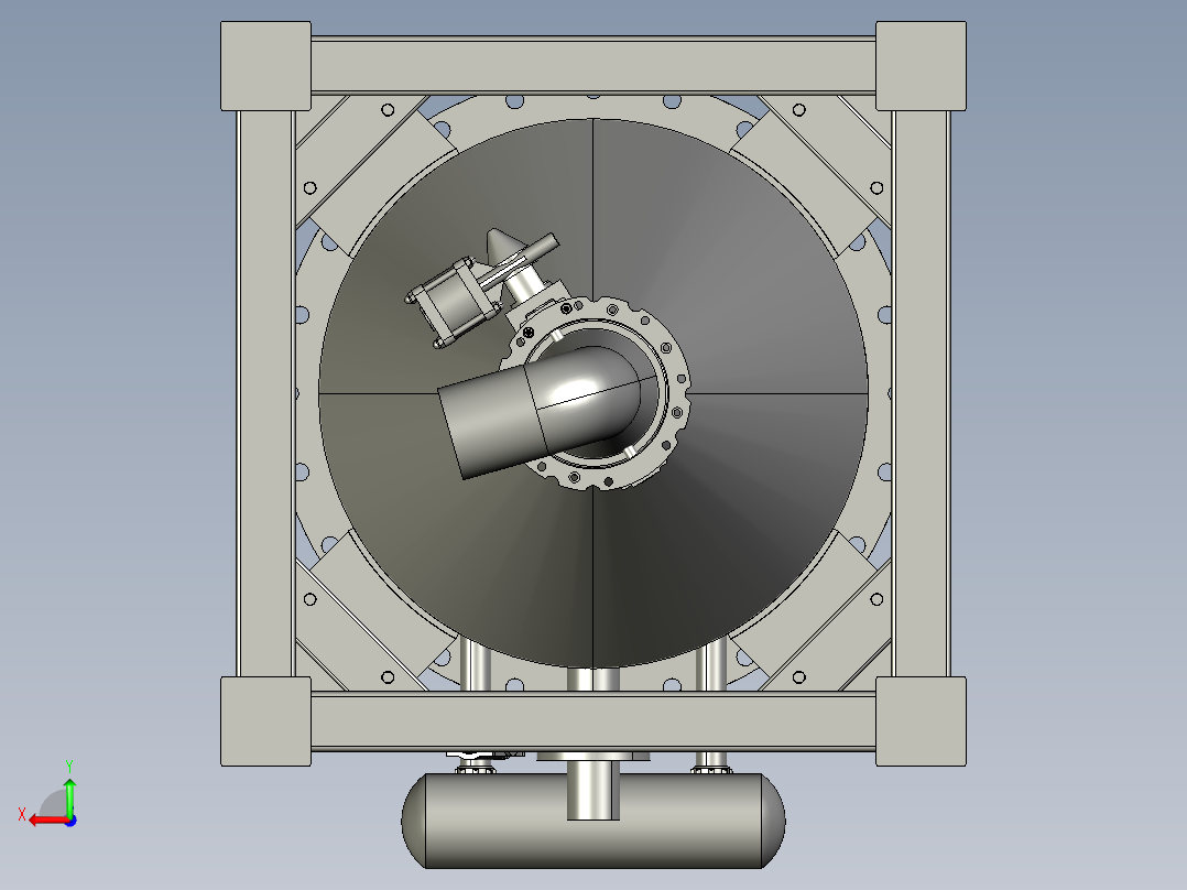 真空过滤器后视图