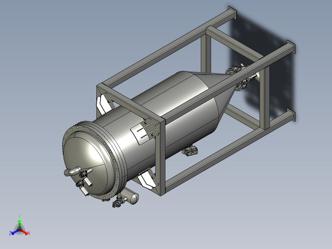 真空过滤器正等轴测图