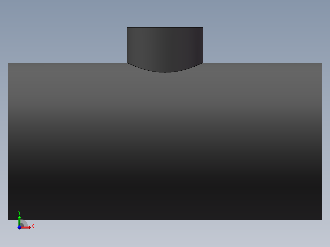 UPVC_RTEE_DN80_20前视图