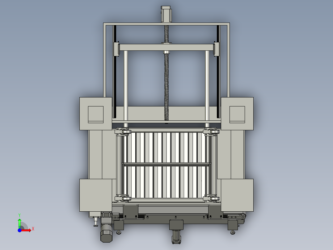 轴承圈伺服上料线01前视图