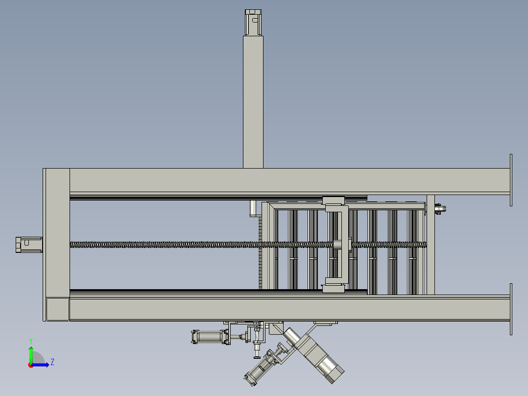 轴承圈伺服上料线01左视图