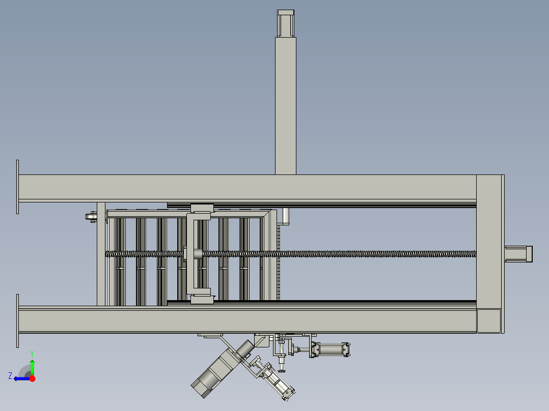 轴承圈伺服上料线01右视图