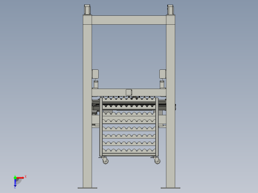 轴承圈伺服上料线01俯视缩略图