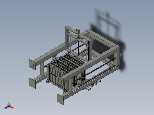 轴承圈伺服上料线01正等轴测缩略图