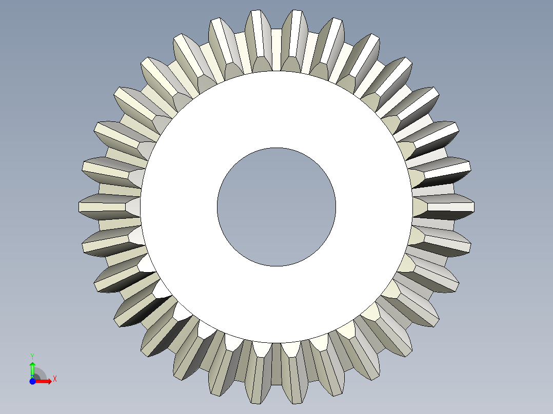 A0004049-30齿锥齿轮前视图