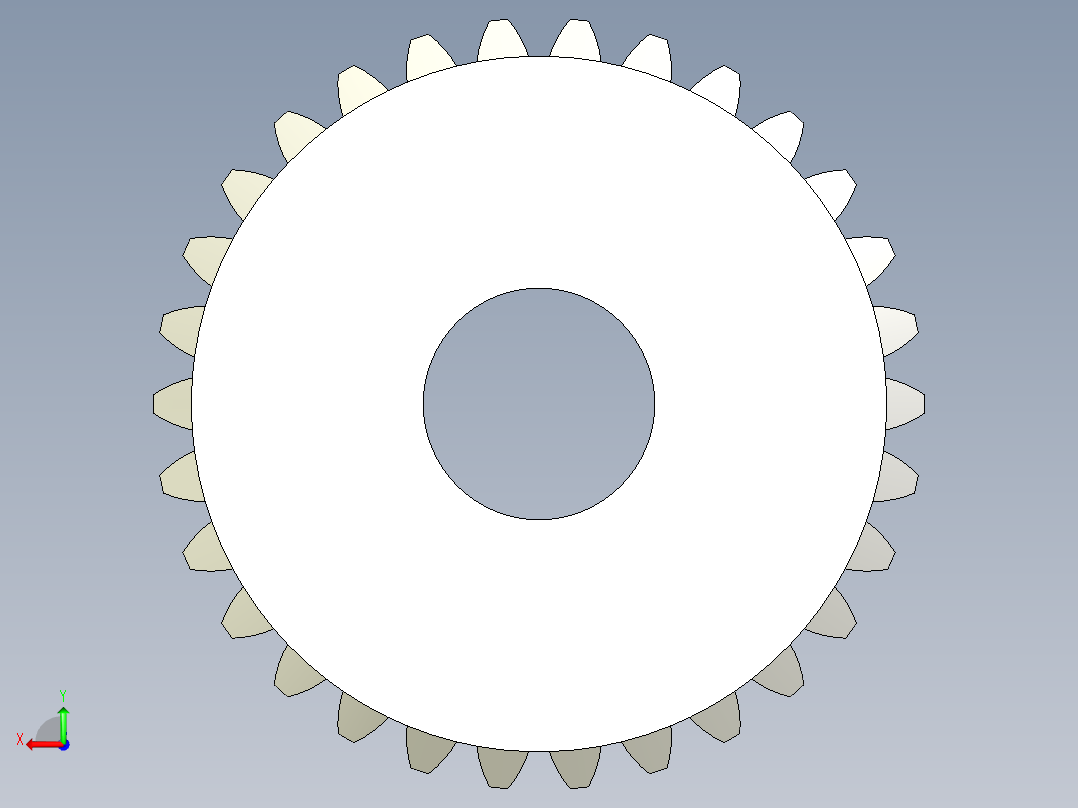 A0004049-30齿锥齿轮后视图