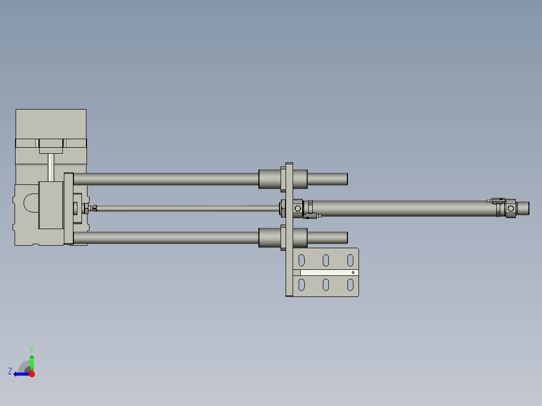 推料盒组件右视图