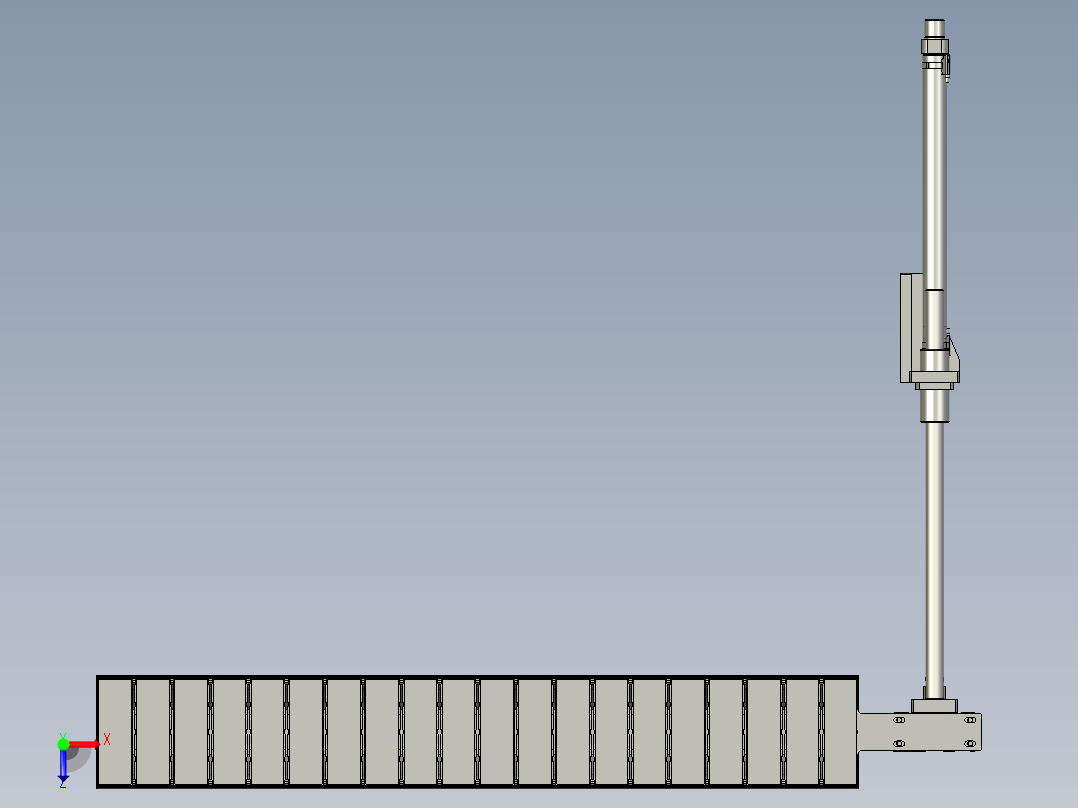推料盒组件俯视图