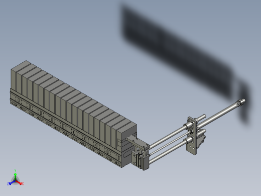 推料盒组件正等轴测缩略图